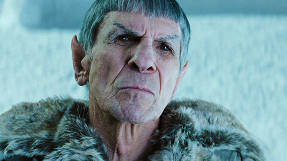 Leonard Nimoy reprised his role as the Vulcan Spock to provide continuity from the original timeline.