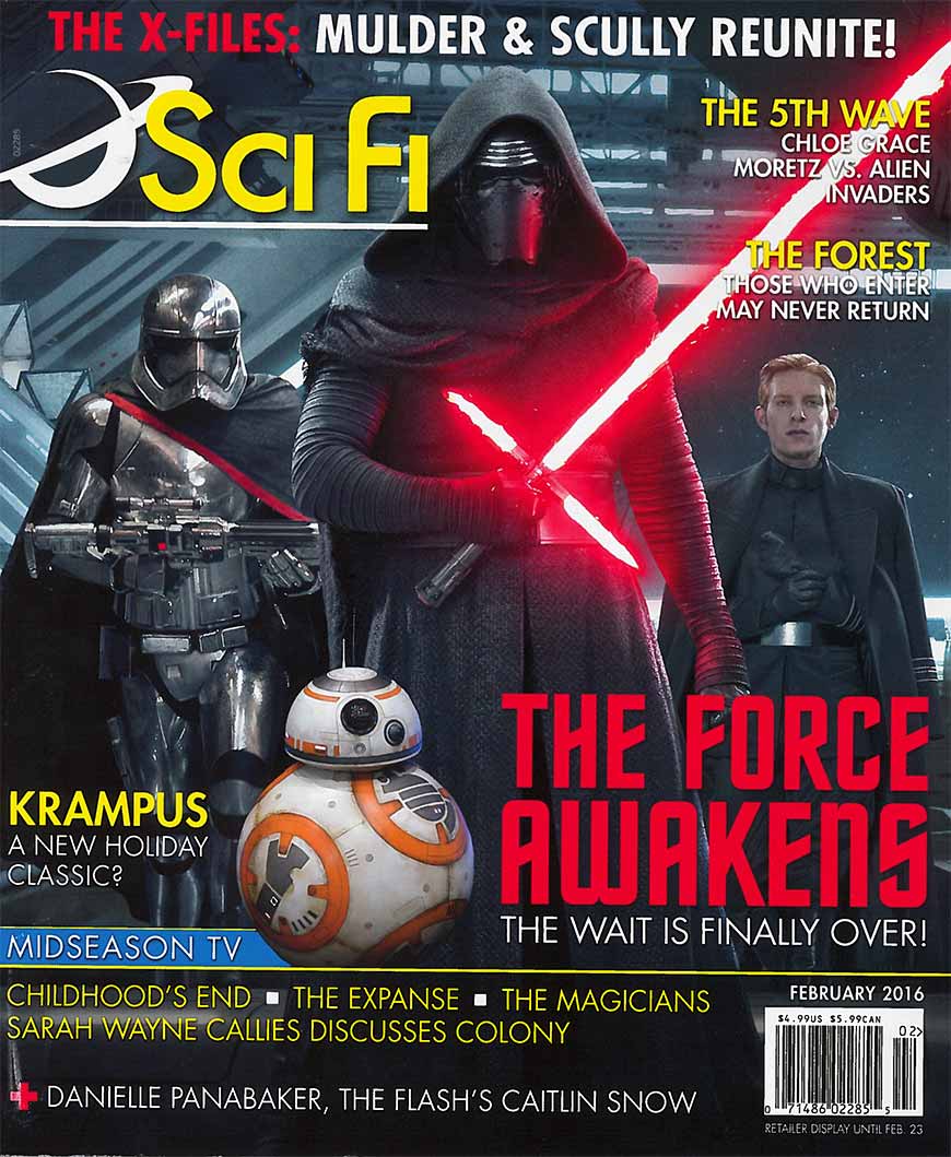 Full-cover of Feb, 2016 Sci Fi Magazine featuring Oceanus.